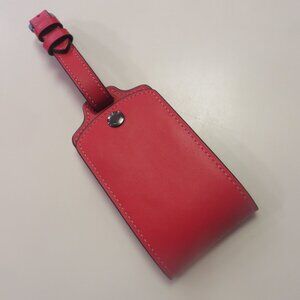 NWOT Coach Red Large Leather Luggage Tag